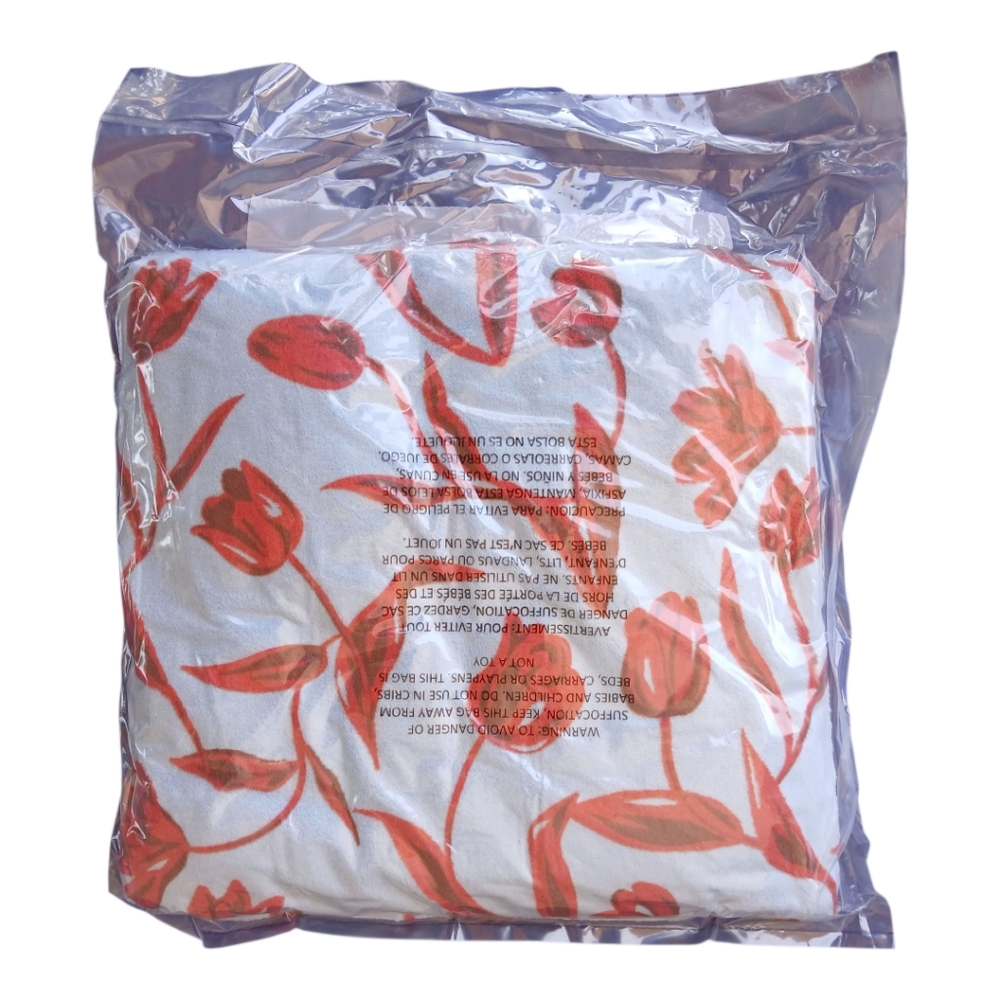 Vera Bradley fleece travel blanket Floating Tulips